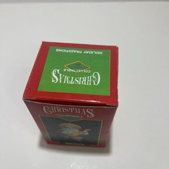 Vtg  Christmas Collectable Mexico Santa Ornament Santas Around World 1995 NIB - Picture 2 of 2